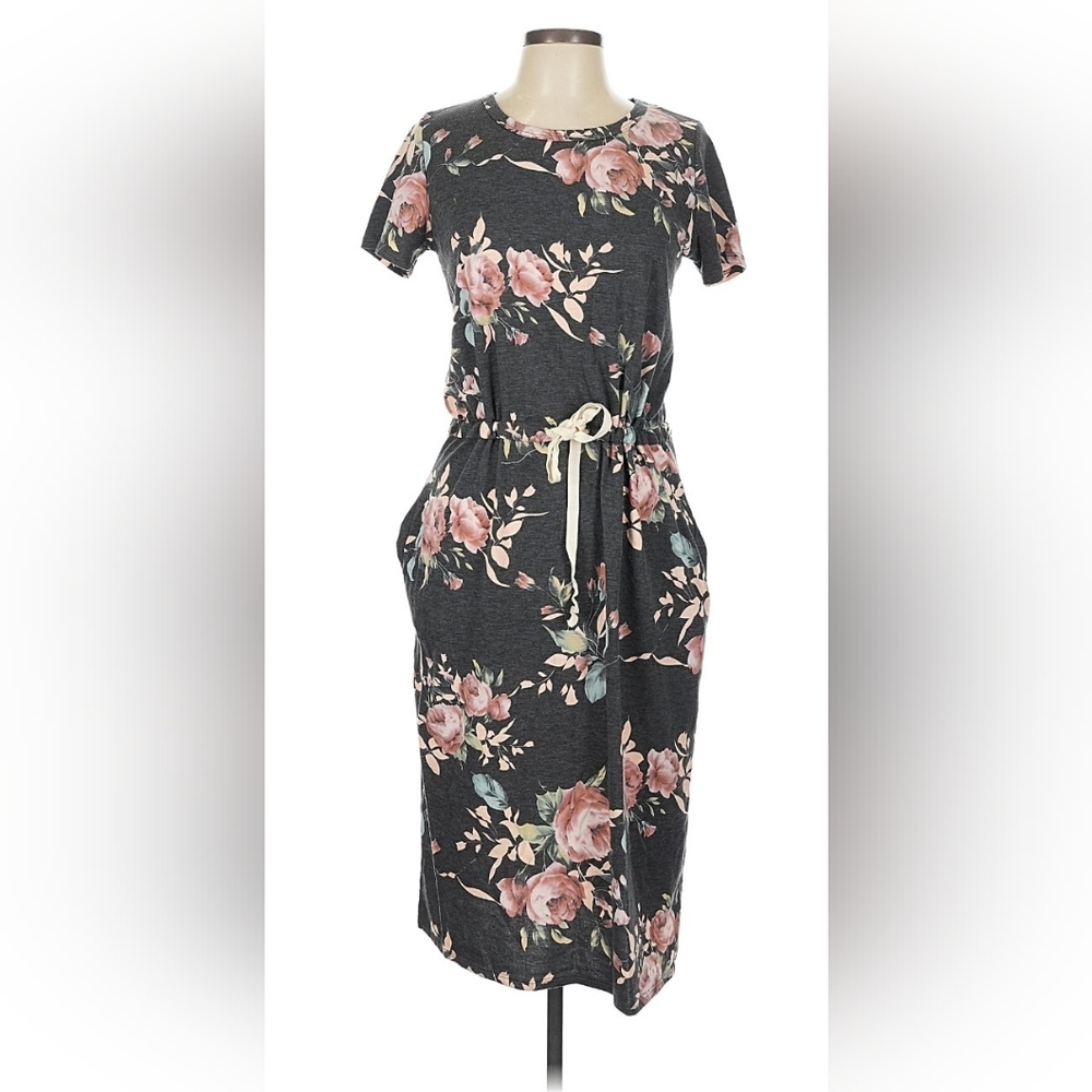 7th Roy Gray Floral Midi Dress